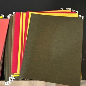 20 Letter Size Hanging File Folders